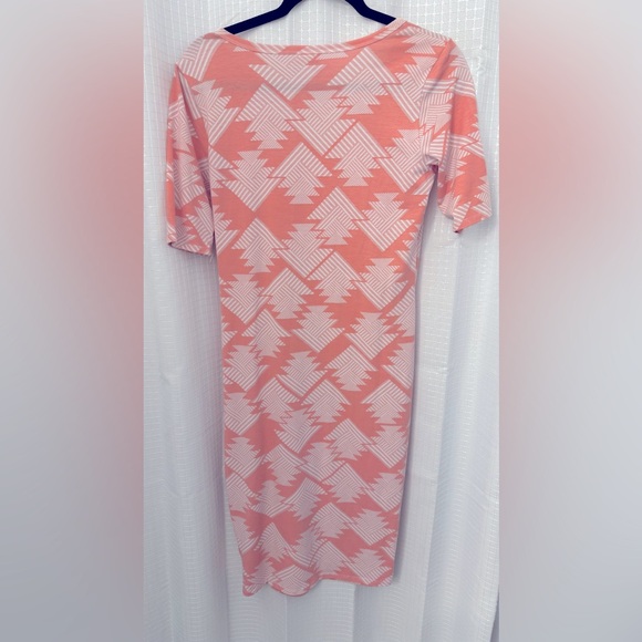 Pink Geometric Pattern Dress - Picture 2 of 2